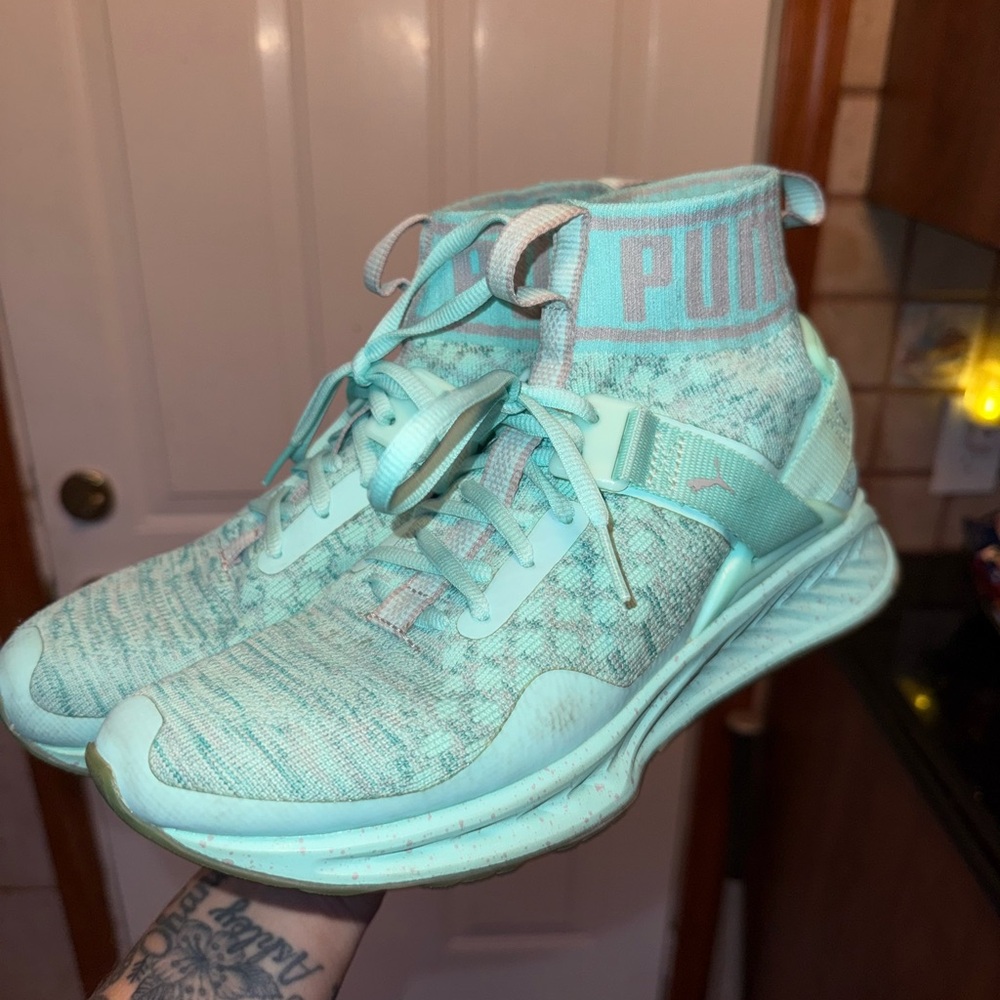 Puma Mint Green / turquoise  Athletic Sneakers